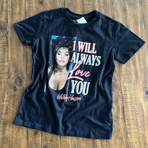 Whitney Houston graphic tee